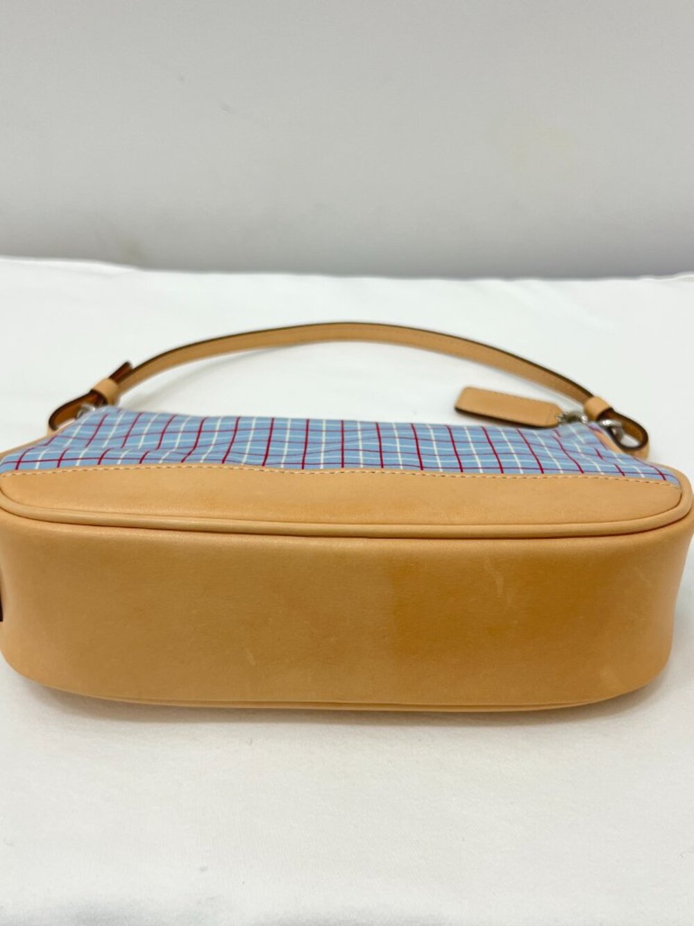 Coach Blue Plaid Small Bag in Style 7736 - Picture 8 of 15